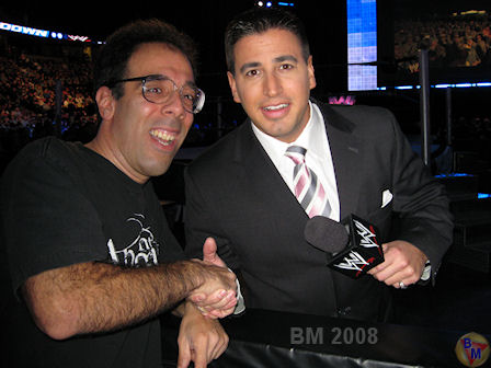 Bike Mike Dowd with the WWE Announcer Justin