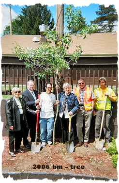 Mike with council and park crew