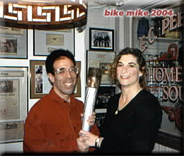 Bike Mike and Lisa at Attlio's